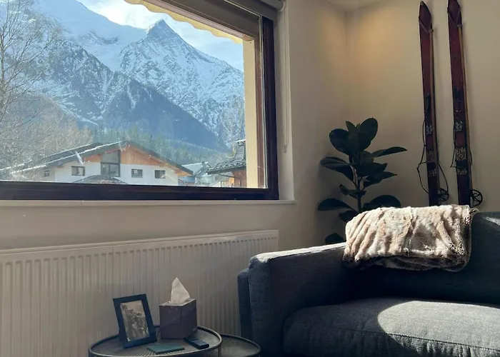 Sauna Bain Nordique Cinéma Vue Montange Chalet Chamonix Mont Blanc