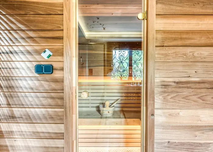 Sauna Bain Nordique Cinéma Vue Montange Chalet